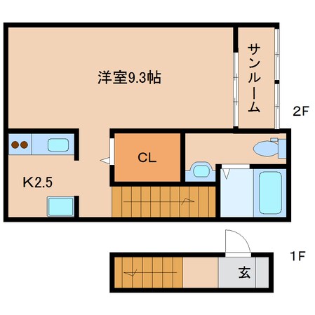 新大宮駅 徒歩13分 2階の物件間取画像